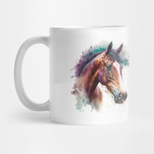 Horse Watercolour Painting Mug